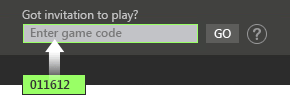 Friends enter the code